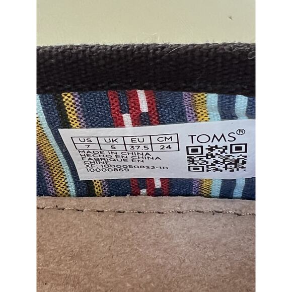 Toms Alpargata Black Canvas Women’s Size 7 - Picture 10 of 13